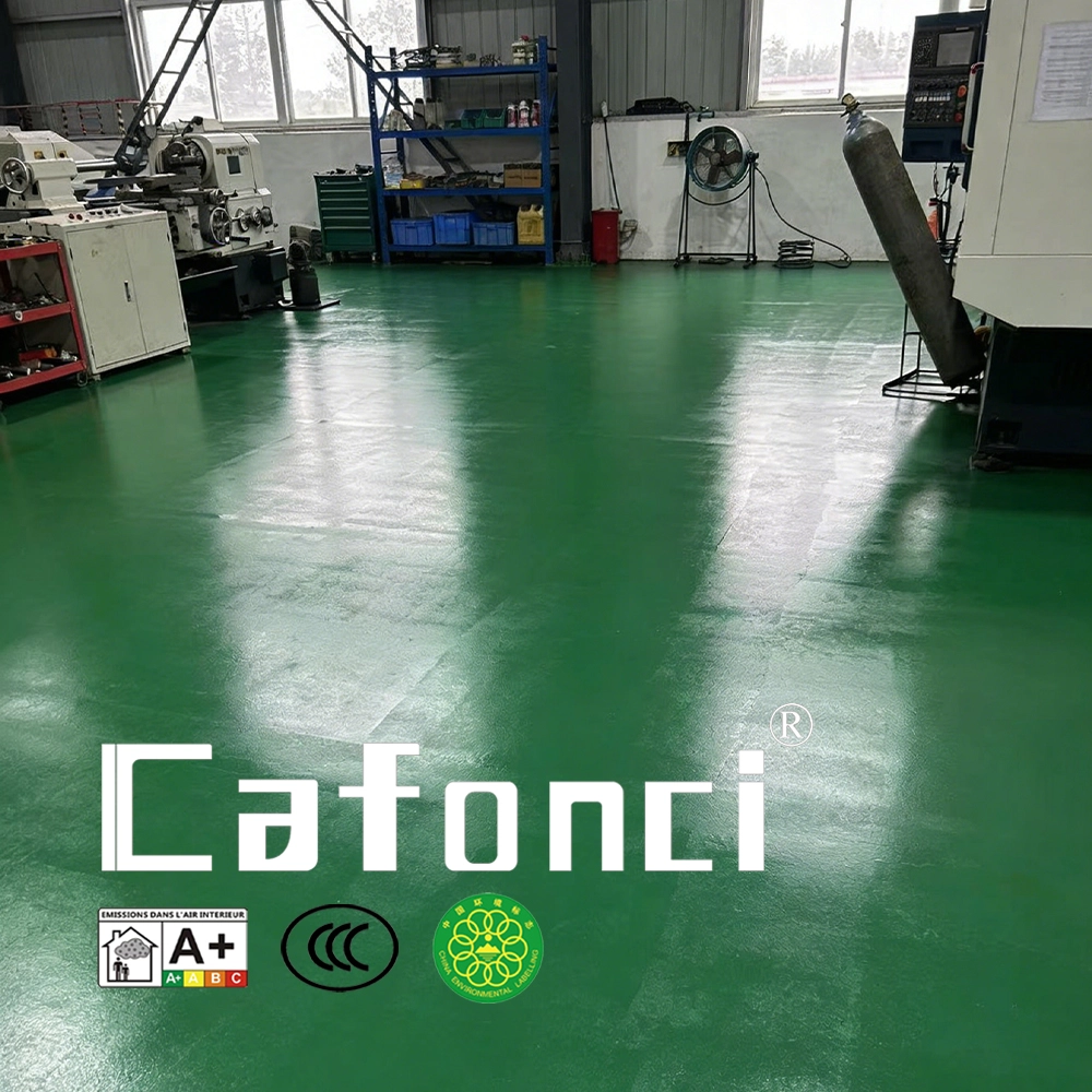 cafonci  Weather-Resist Semi-Matte Epoxy Colored Sand Floor Paint for Commercial Spaces