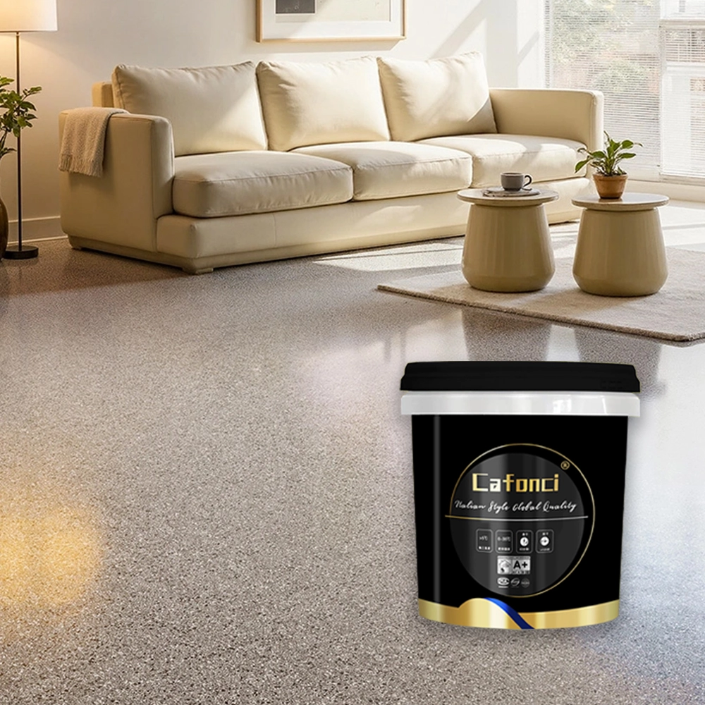 White Floor Tile Paint Two-Component Epoxy Dark Gray Concrete Paint