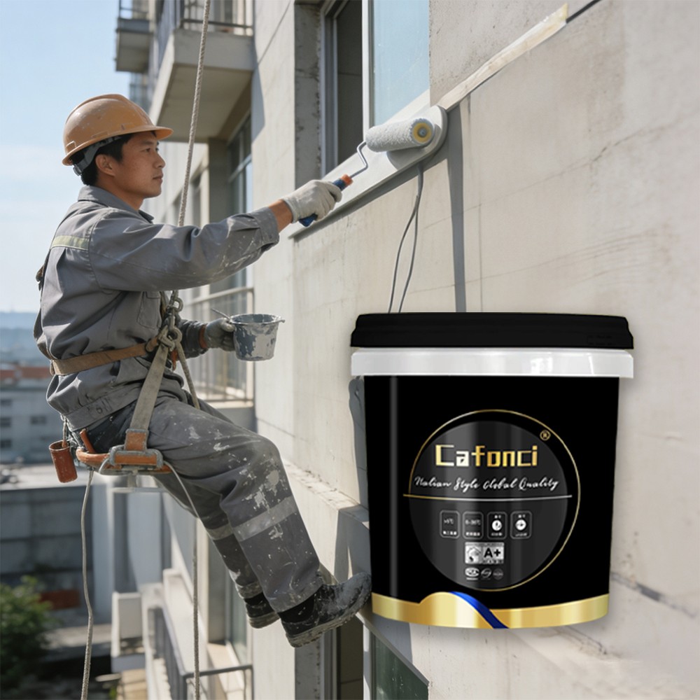 Top Building Paint cafonci  White Silicone Rubber Liquid Wall Roof Waterproof Coating