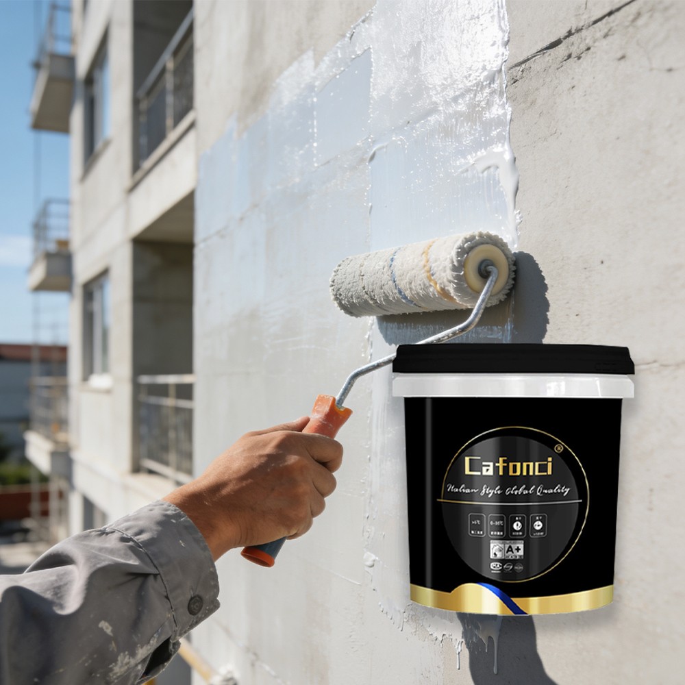 cafonci Grey/Red Rubber Waterproof Coating External Wall/ Roof/ Concrete/ Leak Repairing(Image5) cafonci Grey/Red Rubber Waterproof Coating External Wall/ Roof/ Concrete/ Leak Repairing(Image5)