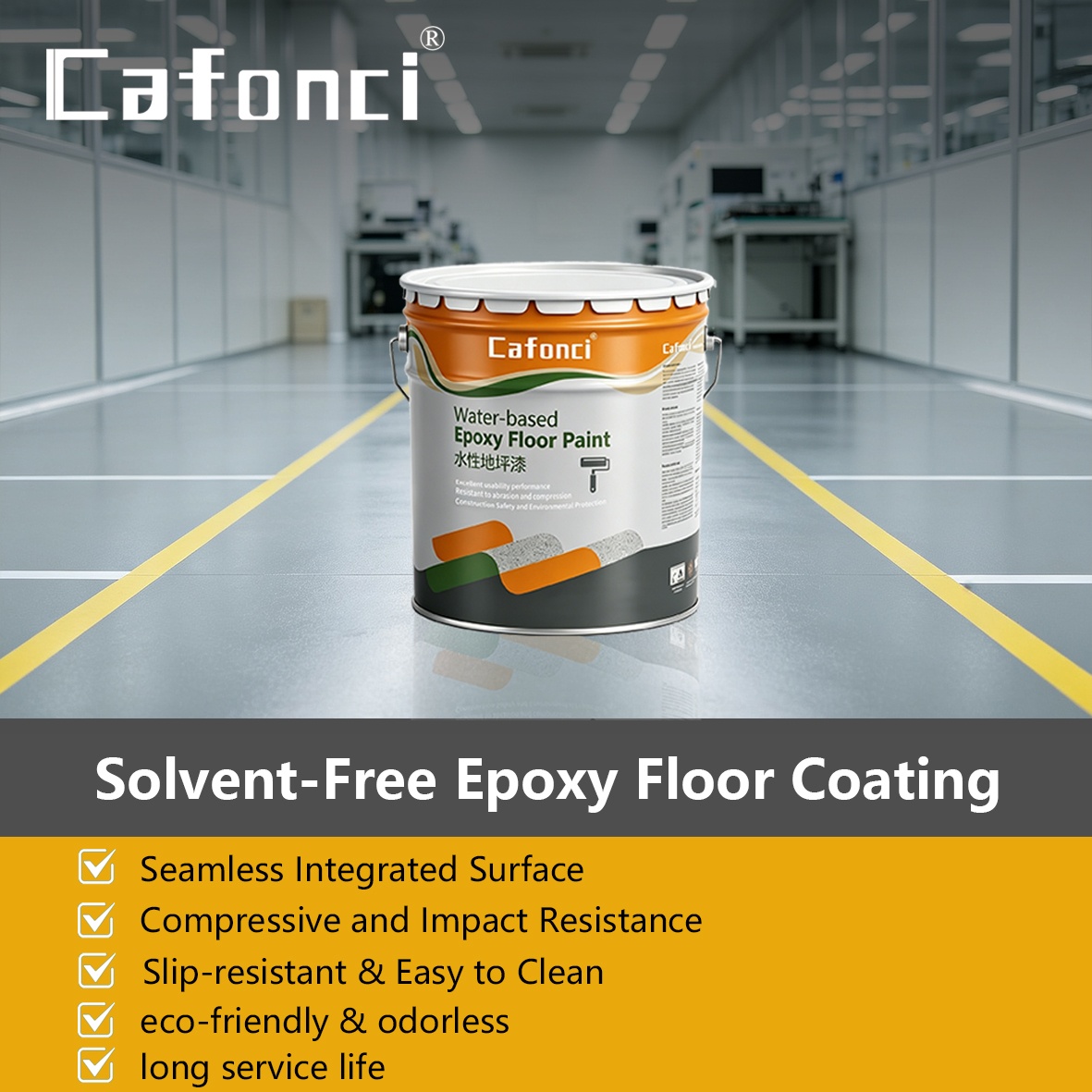 Cafonci Solvent-free Epoxy Floor