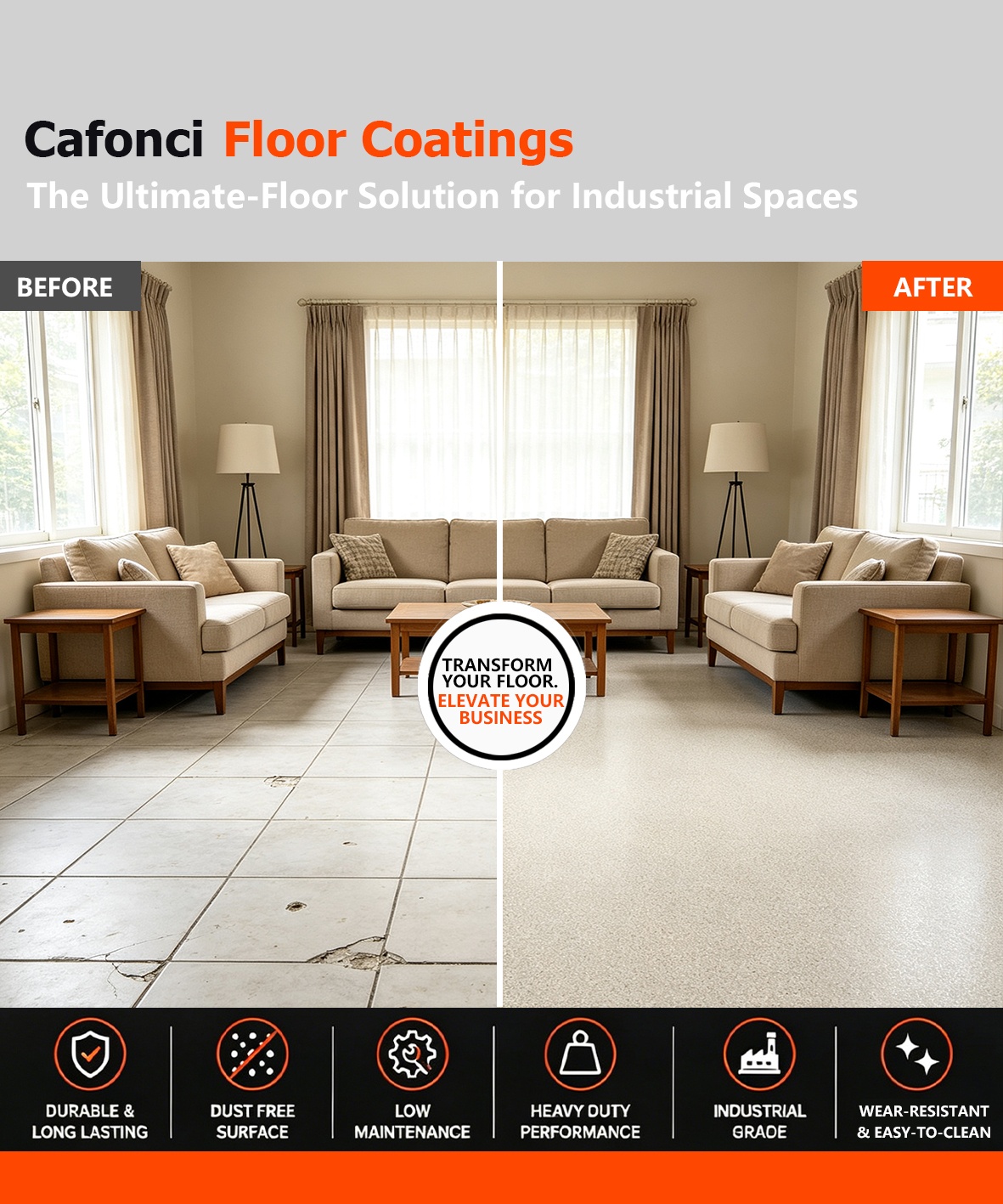 Cafonci Epoxy Color Sand Self-leveling