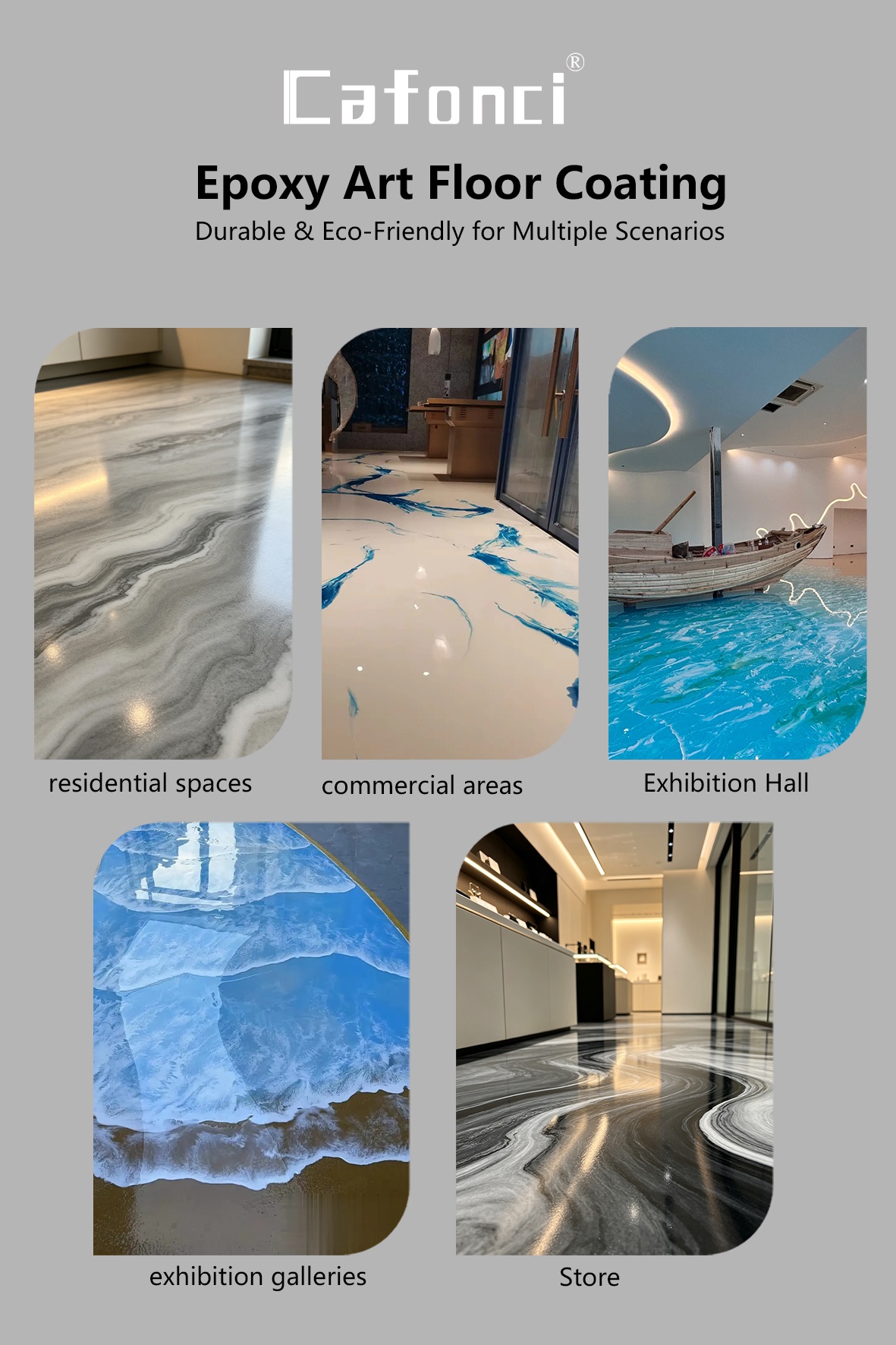 Cafonci Epoxy Art Floor Coating(Image3)
